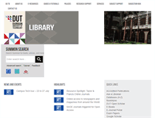 Tablet Screenshot of library.dut.ac.za